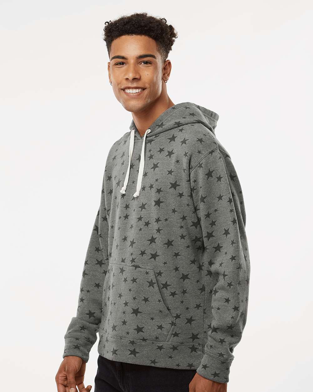 J. America-8871-Triblend Fleece Hooded Sweatshirt - Image 150