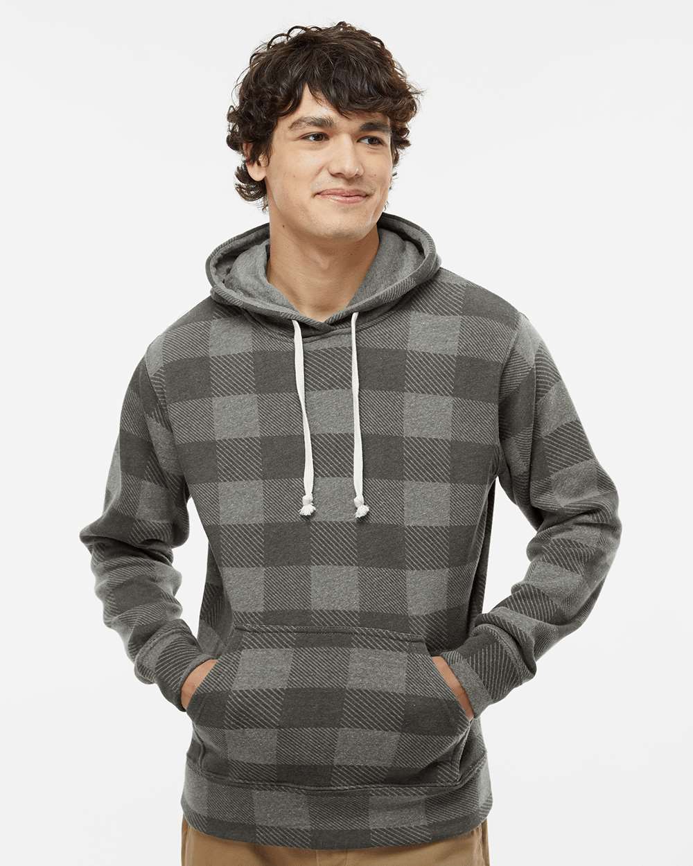 J. America-8871-Triblend Fleece Hooded Sweatshirt - Image 161