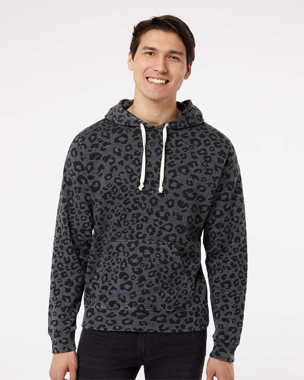 J. America-8871-Triblend Fleece Hooded Sweatshirt - Image 17