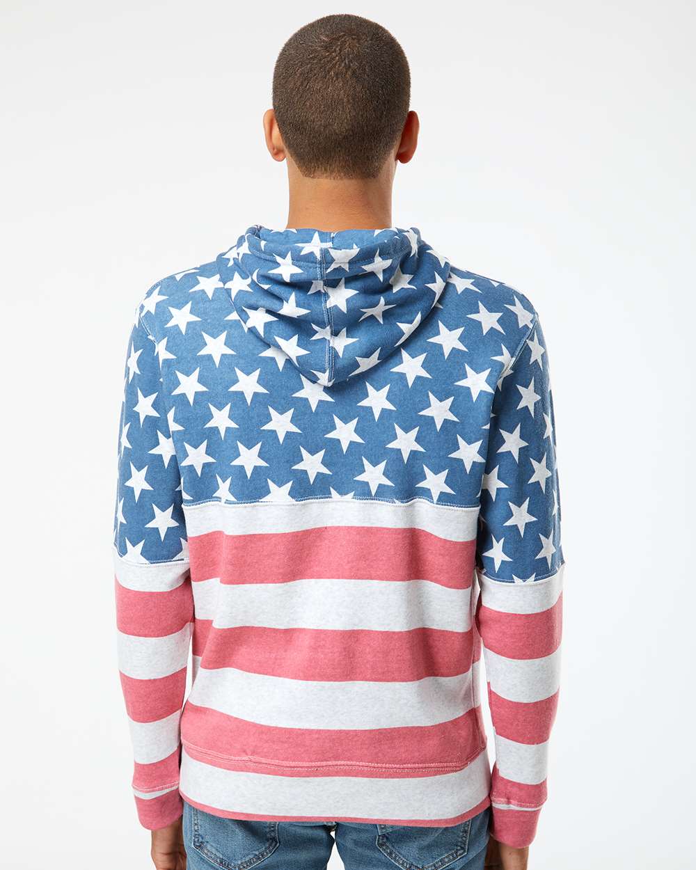 J. America-8871-Triblend Fleece Hooded Sweatshirt - Image 175