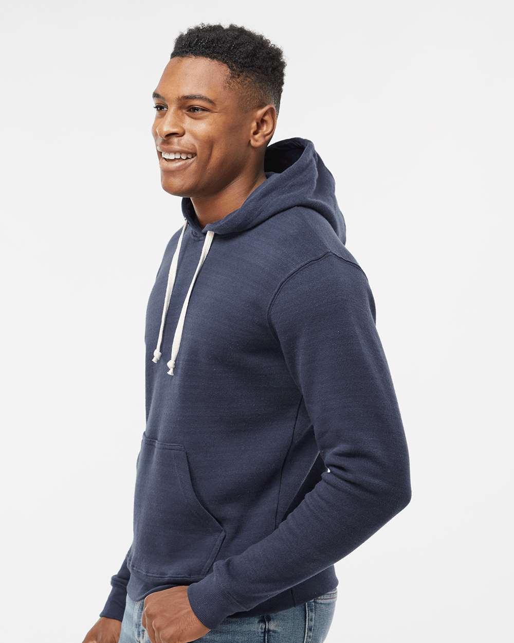 J. America-8871-Triblend Fleece Hooded Sweatshirt - Image 186