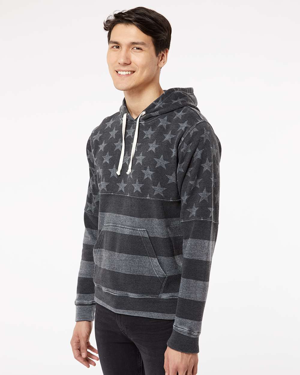 J. America-8871-Triblend Fleece Hooded Sweatshirt - Image 30
