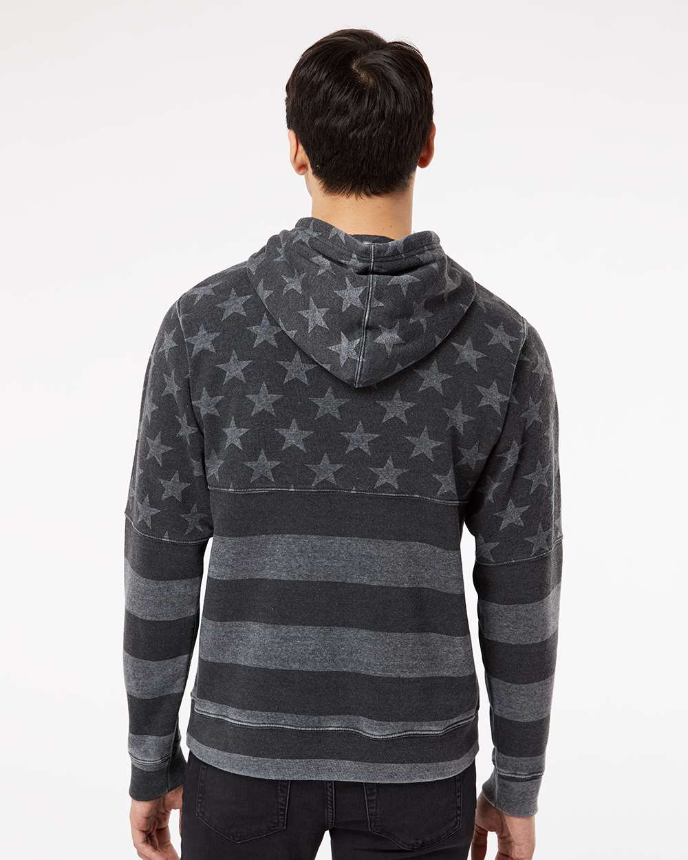 J. America-8871-Triblend Fleece Hooded Sweatshirt - Image 31
