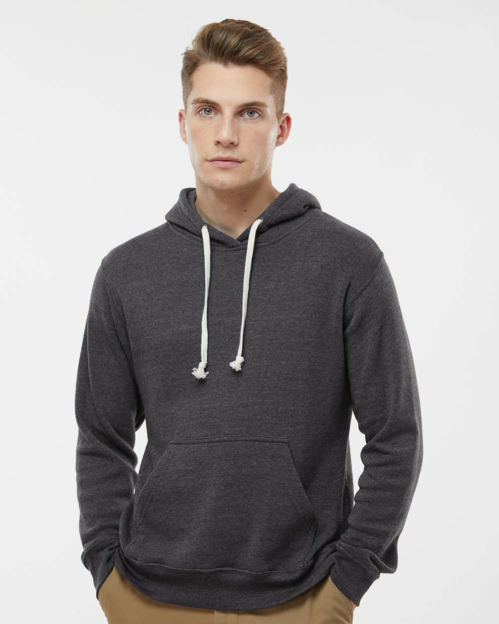 J. America-8871-Triblend Fleece Hooded Sweatshirt - Image 35