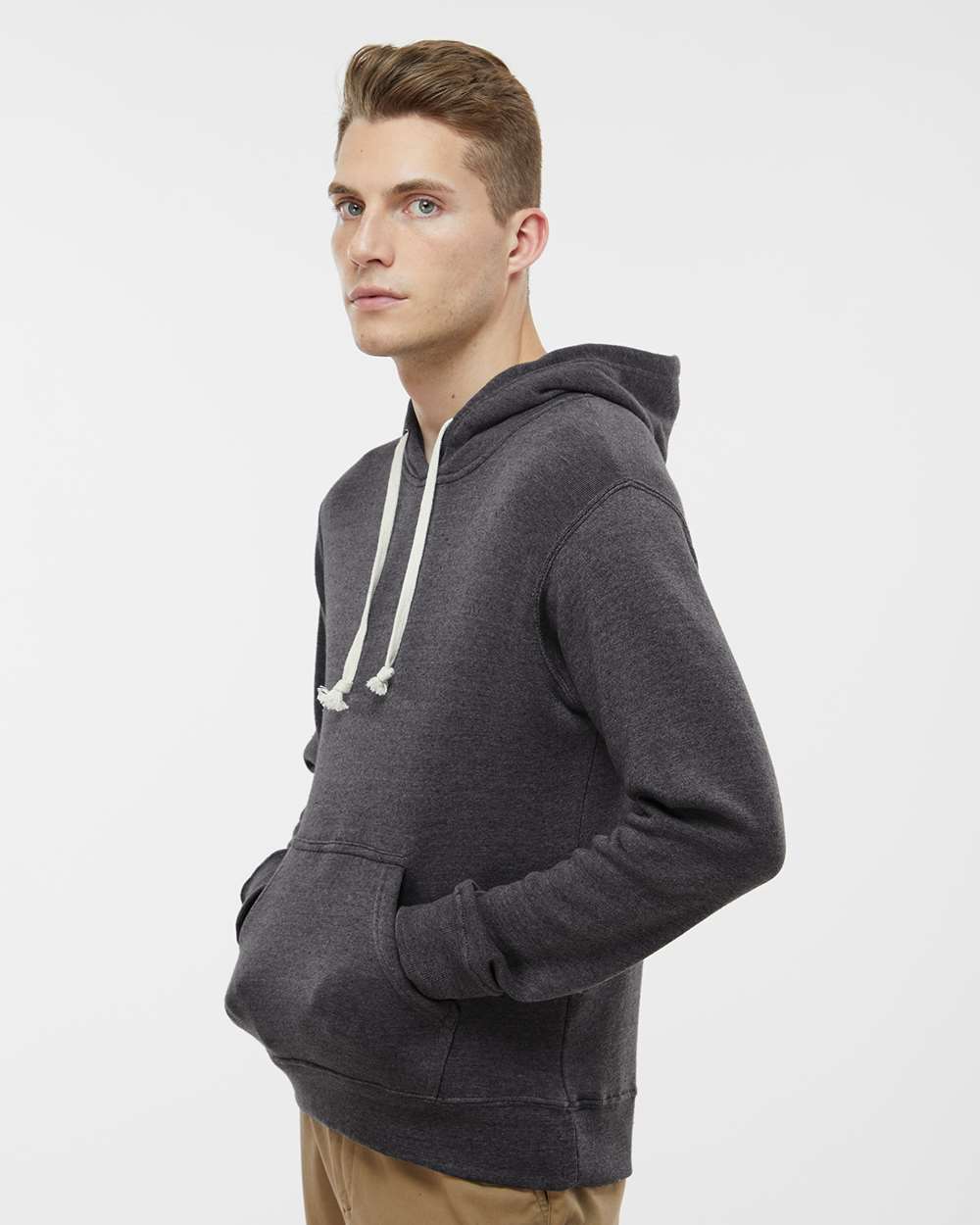 J. America-8871-Triblend Fleece Hooded Sweatshirt - Image 36