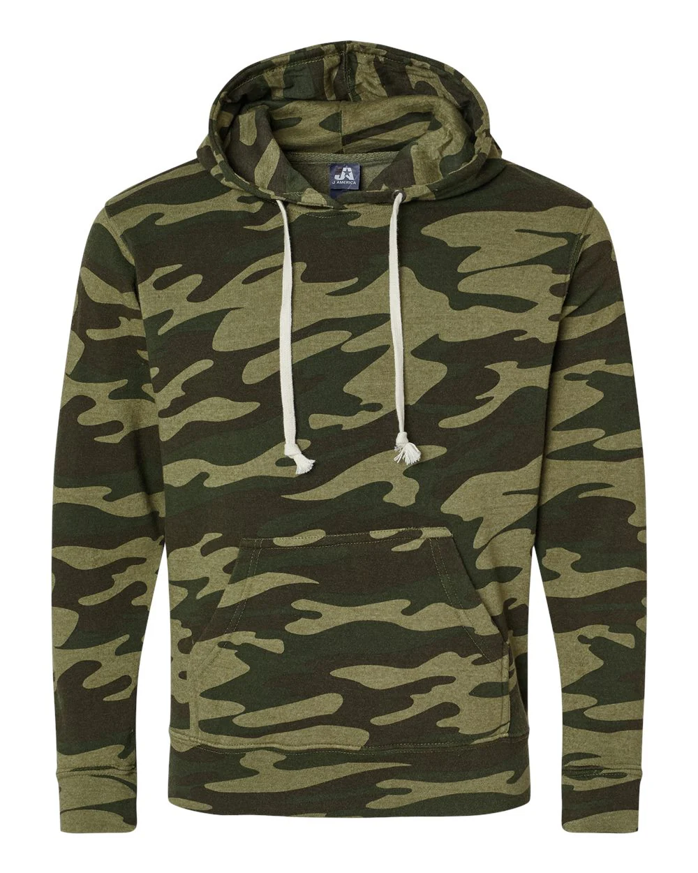 J. America-8871-Triblend Fleece Hooded Sweatshirt - Image 38