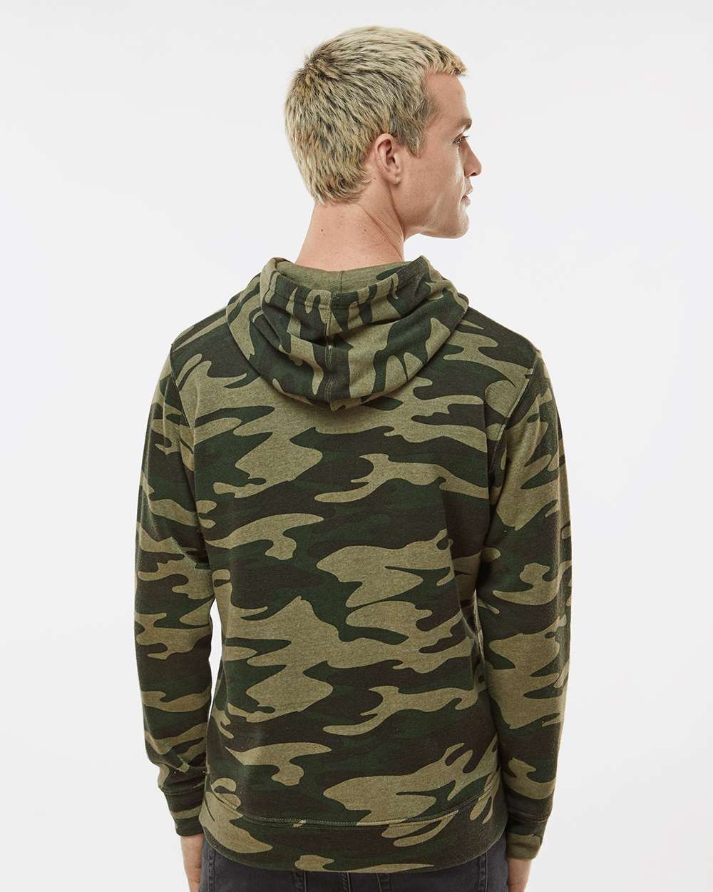 J. America-8871-Triblend Fleece Hooded Sweatshirt - Image 43