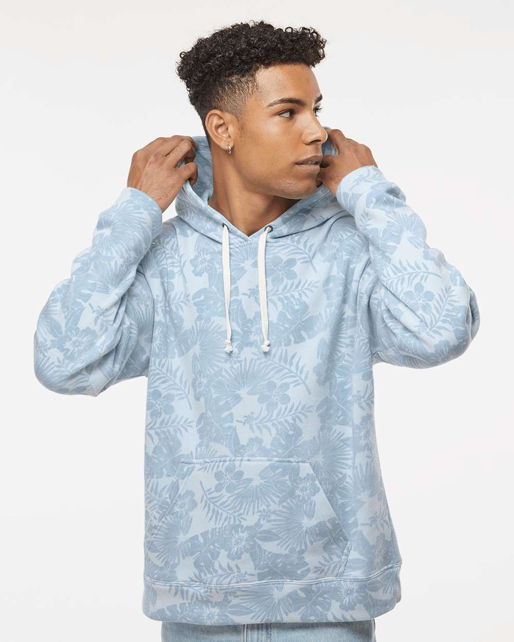 J. America-8871-Triblend Fleece Hooded Sweatshirt - Image 47