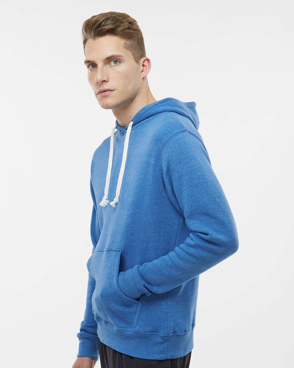 J. America-8871-Triblend Fleece Hooded Sweatshirt - Image 60