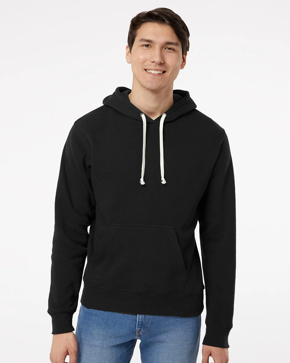J. America-8871-Triblend Fleece Hooded Sweatshirt - Image 7