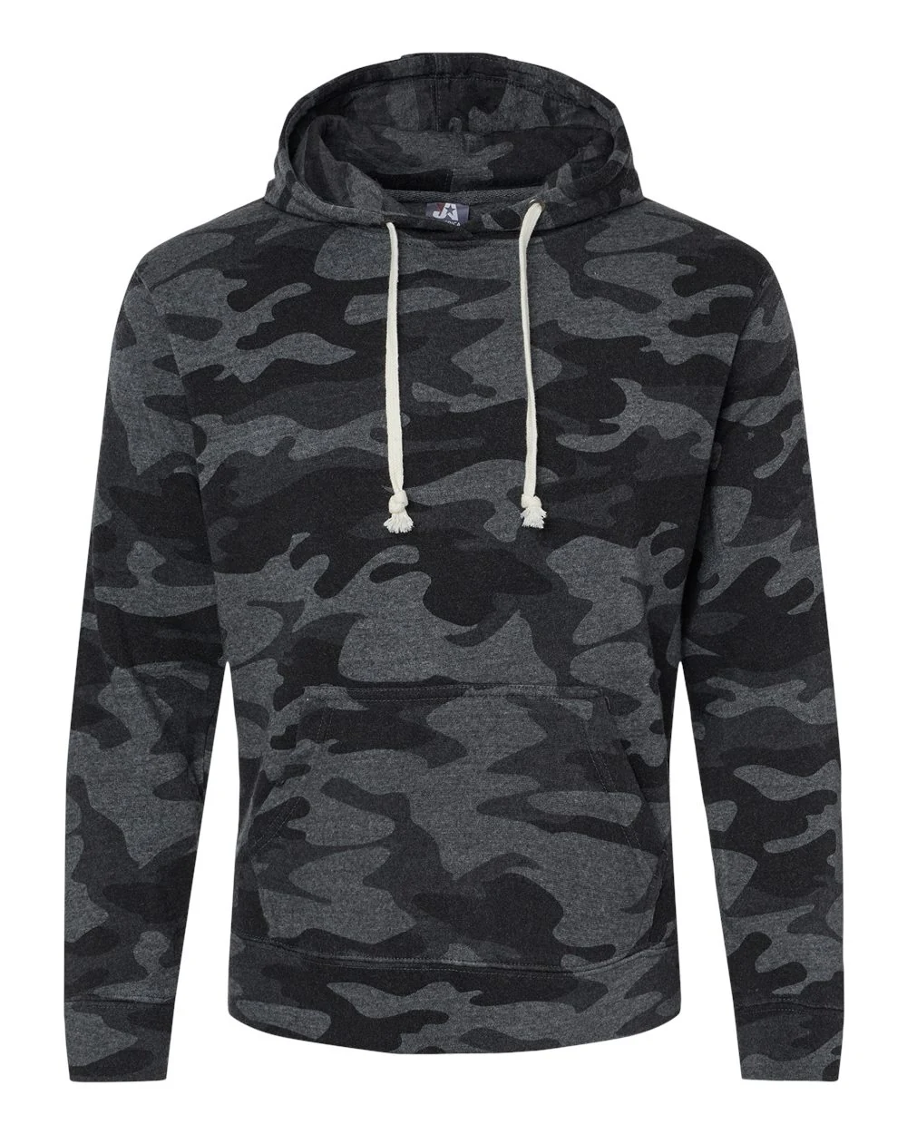 J. America-8871-Triblend Fleece Hooded Sweatshirt - Image 8