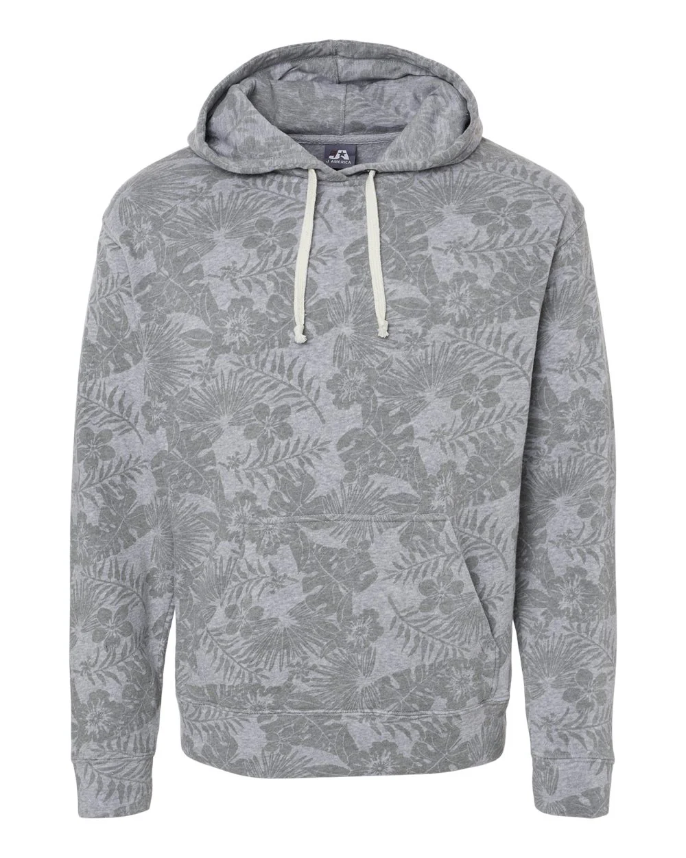 J. America-8871-Triblend Fleece Hooded Sweatshirt - Image 80