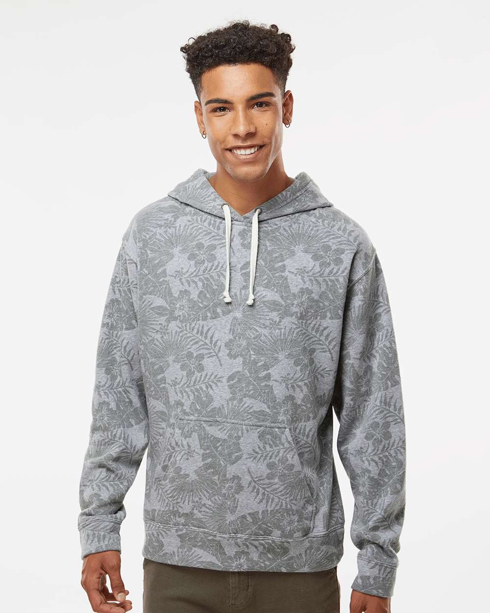 J. America-8871-Triblend Fleece Hooded Sweatshirt - Image 83