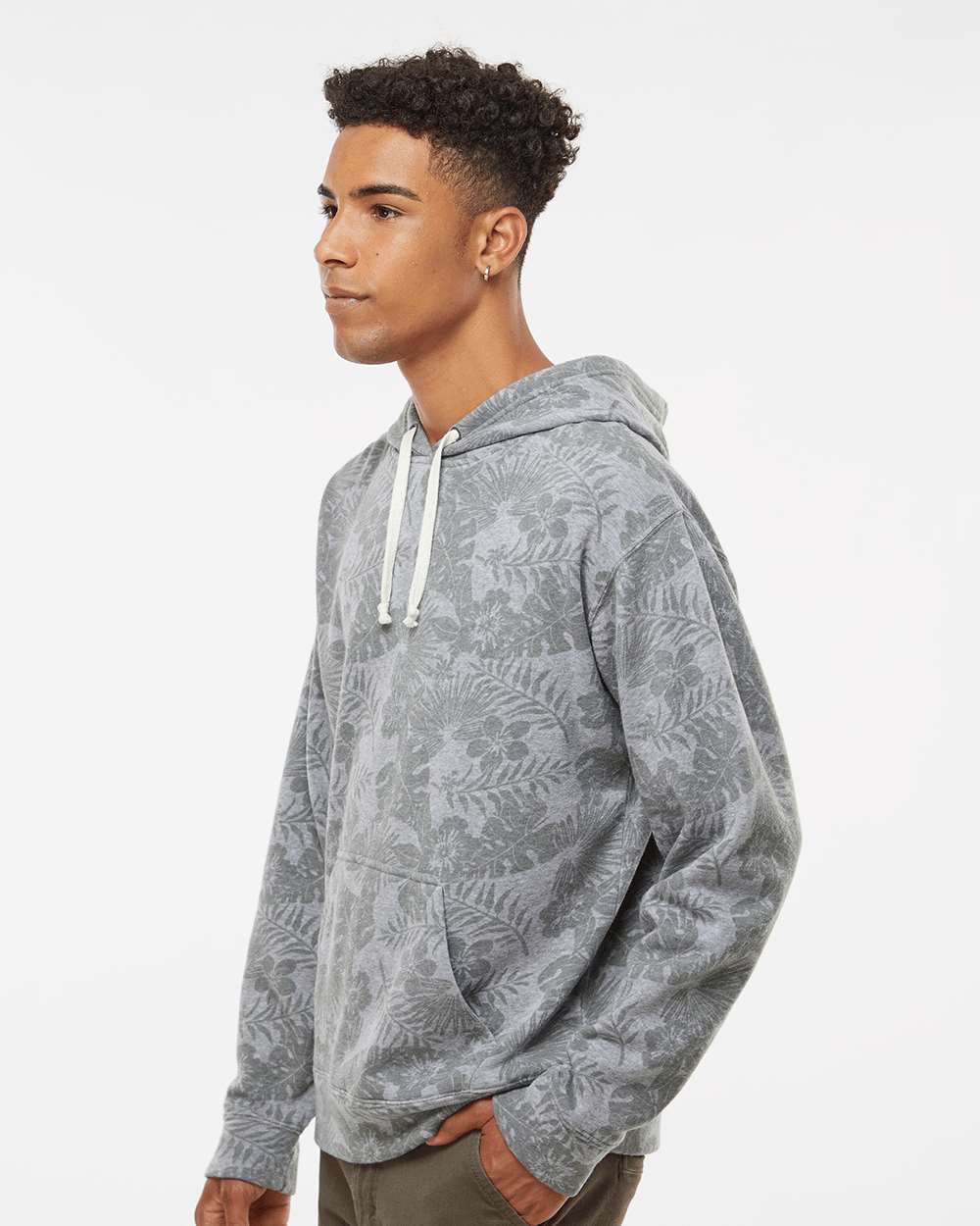 J. America-8871-Triblend Fleece Hooded Sweatshirt - Image 84