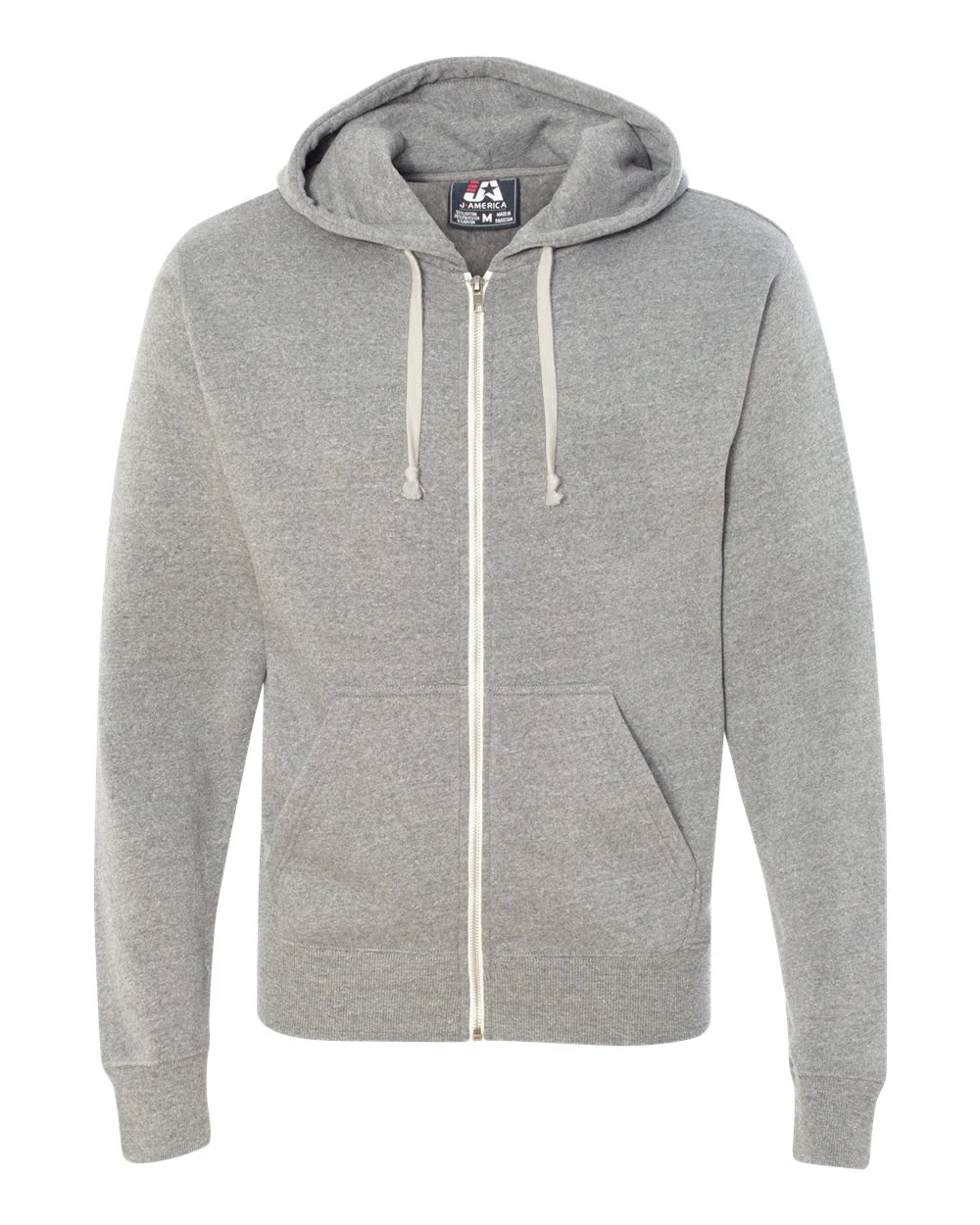 J. America-8872-Triblend Full-Zip Hooded Sweatshirt - Image 20
