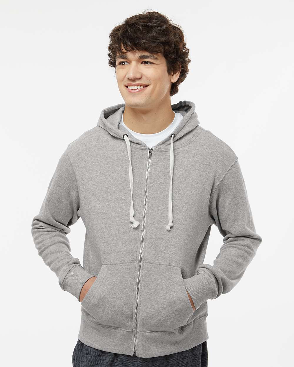 J. America-8872-Triblend Full-Zip Hooded Sweatshirt - Image 23