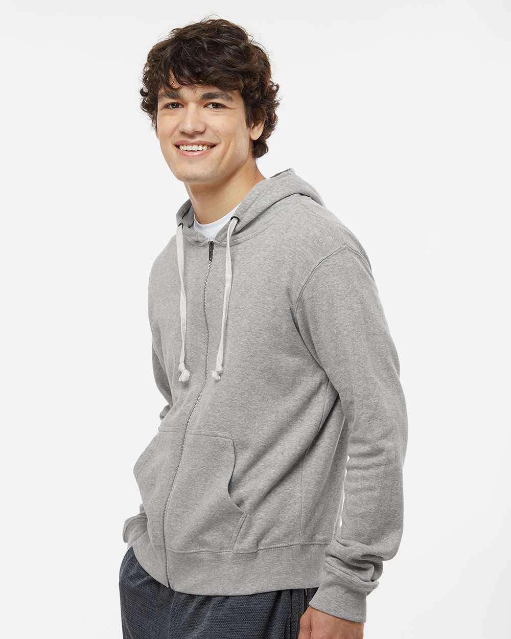 J. America-8872-Triblend Full-Zip Hooded Sweatshirt - Image 24
