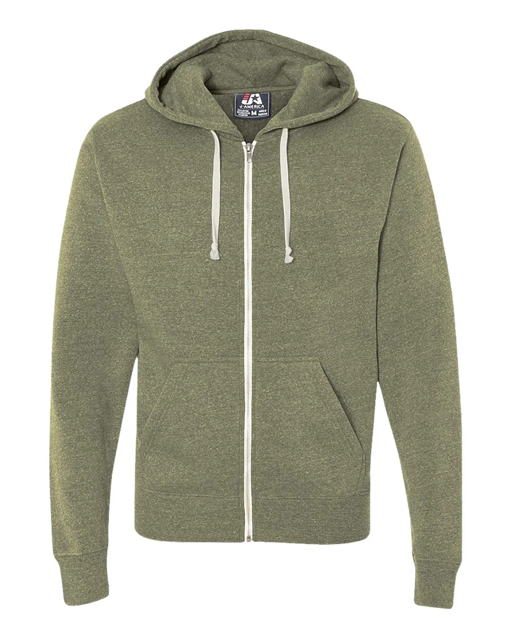 J. America-8872-Triblend Full-Zip Hooded Sweatshirt - Image 34