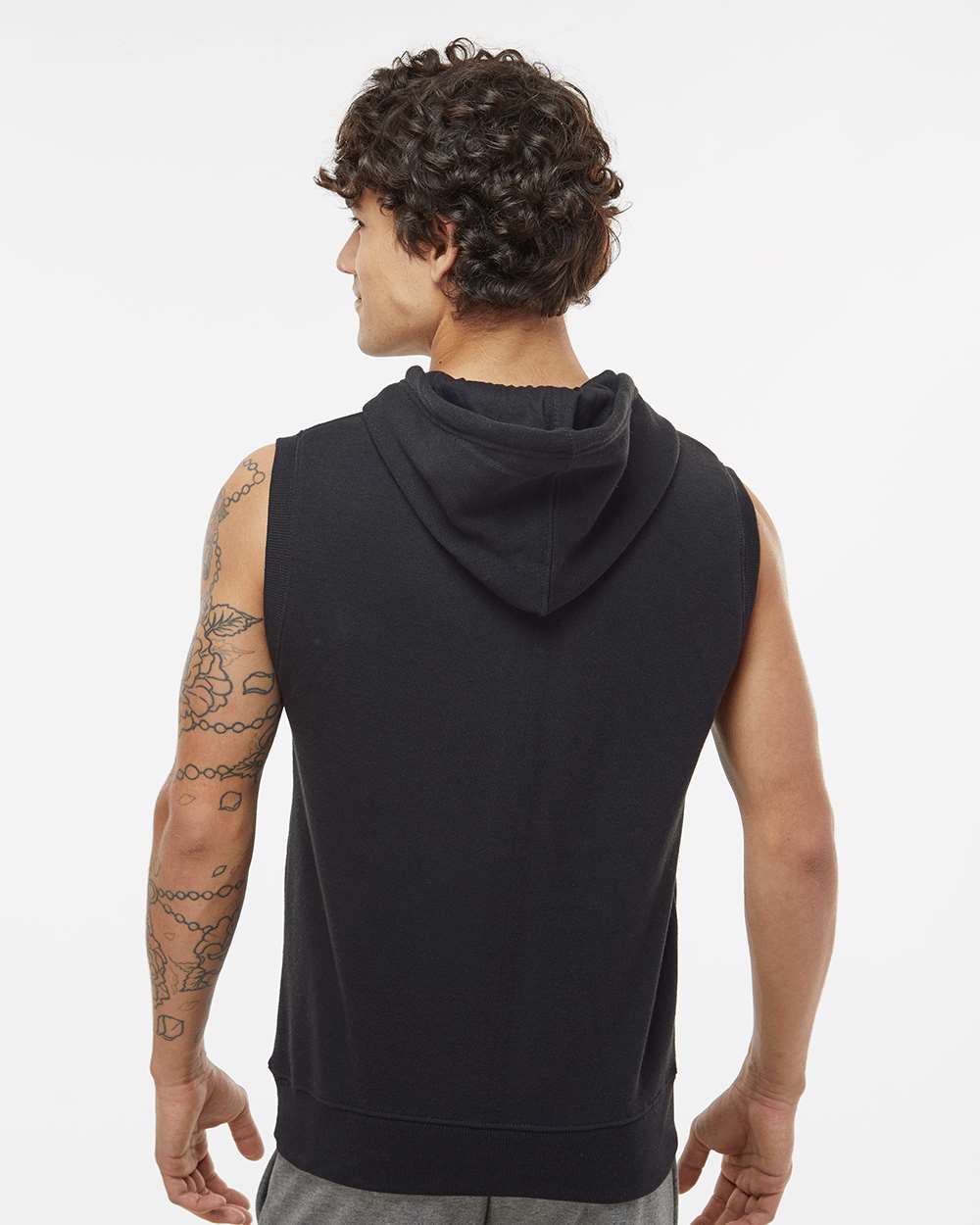 J. America-8877-Triblend Sleeveless Hooded Sweatshirt - Image 13