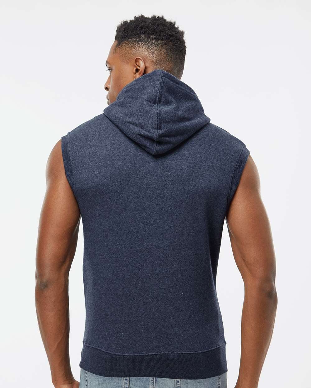 J. America-8877-Triblend Sleeveless Hooded Sweatshirt - Image 19