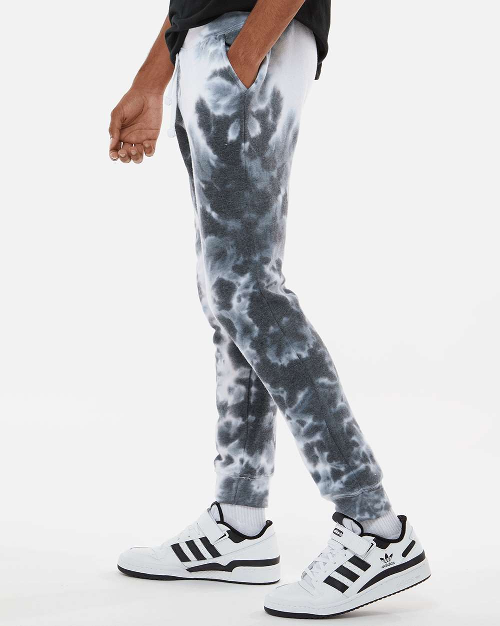 J. America-8884-Tie-Dyed Fleece Joggers - Image 5