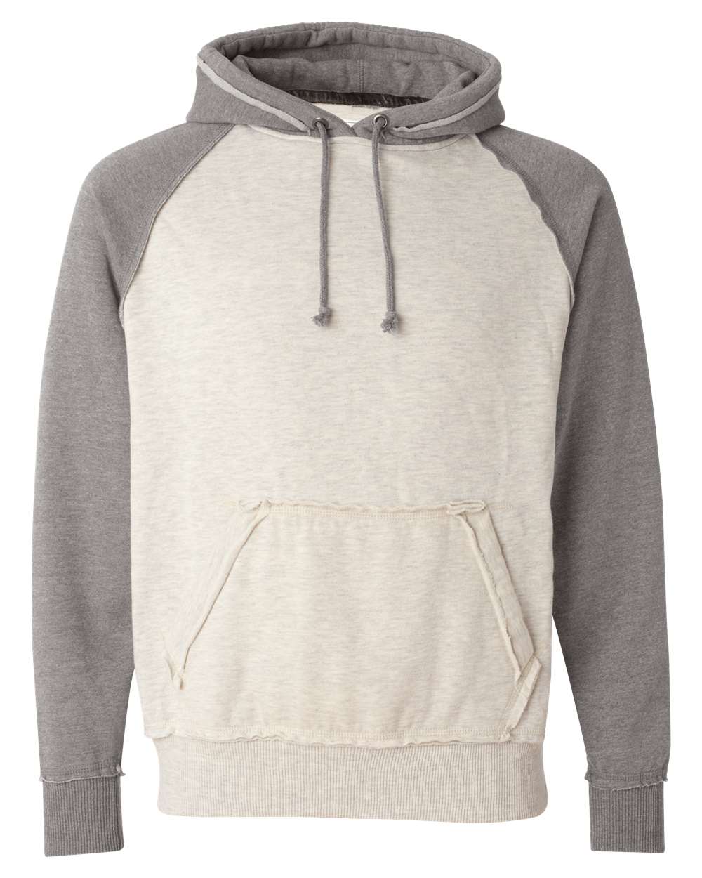 J. America-8885-Vintage Heather Hooded Sweatshirt - Image 14