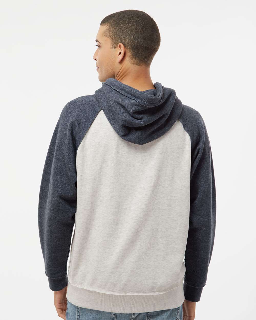 J. America-8885-Vintage Heather Hooded Sweatshirt - Image 25