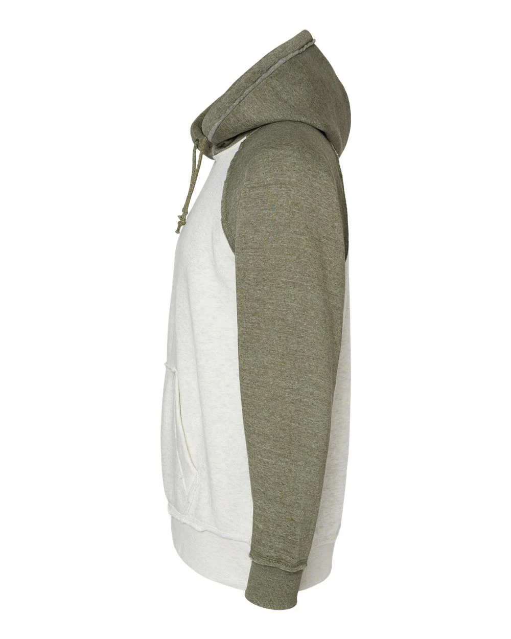 J. America-8885-Vintage Heather Hooded Sweatshirt - Image 3