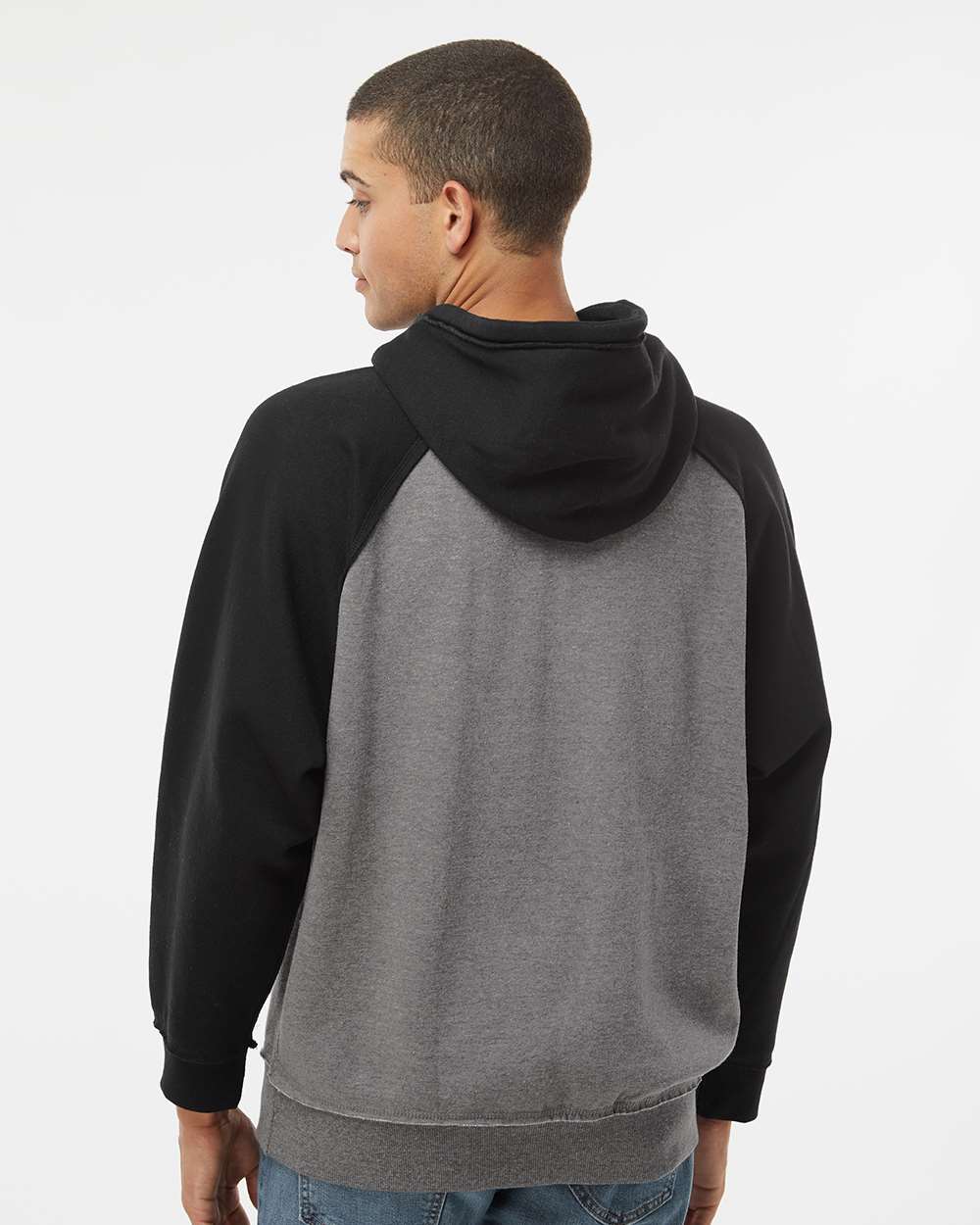 J. America-8885-Vintage Heather Hooded Sweatshirt - Image 31