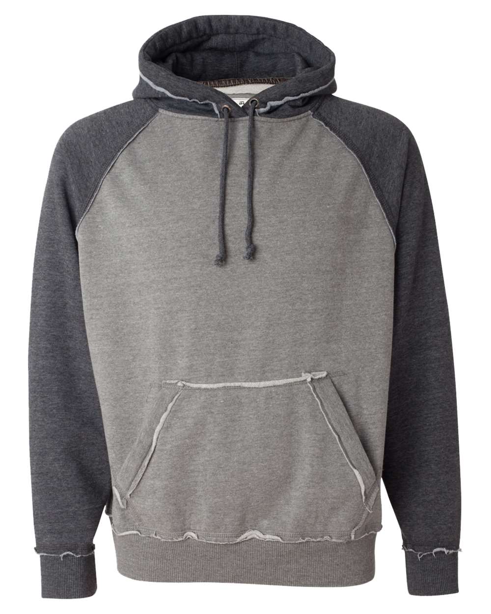 J. America-8885-Vintage Heather Hooded Sweatshirt - Image 32