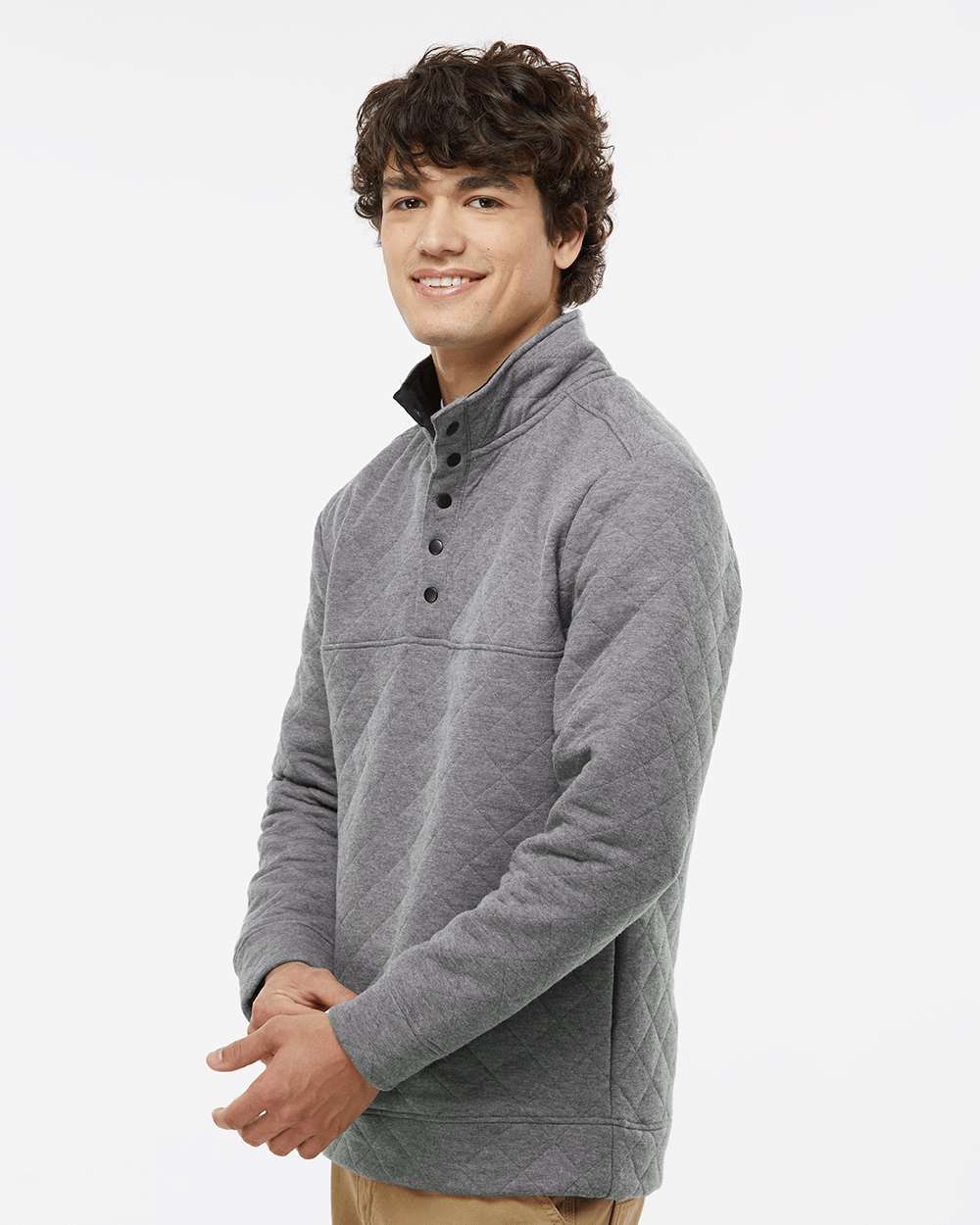 J. America-8890-Quilted Snap Pullover - Image 12