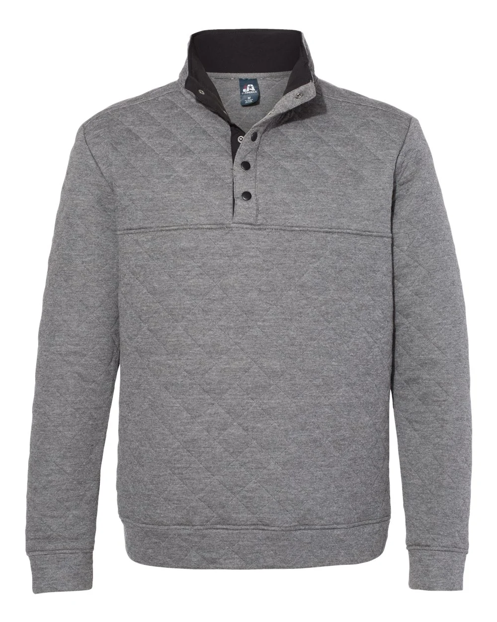 J. America-8890-Quilted Snap Pullover - Image 8