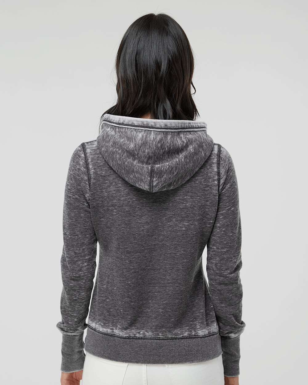 J. America-8912-Women's Zen Fleece Hooded Sweatshirt - Image 13