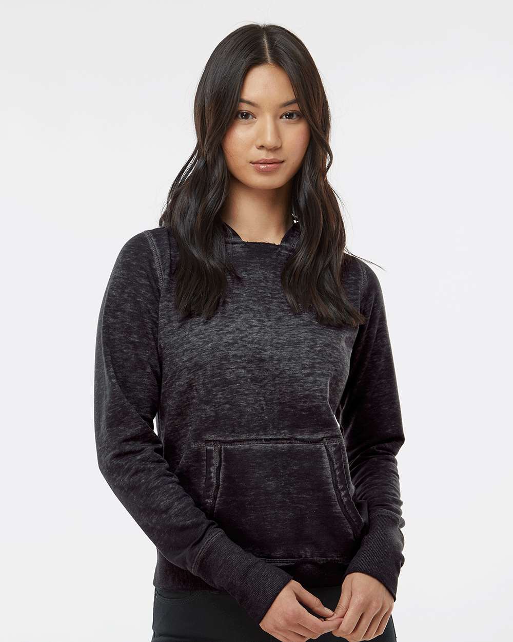 J. America-8912-Women's Zen Fleece Hooded Sweatshirt - Image 17