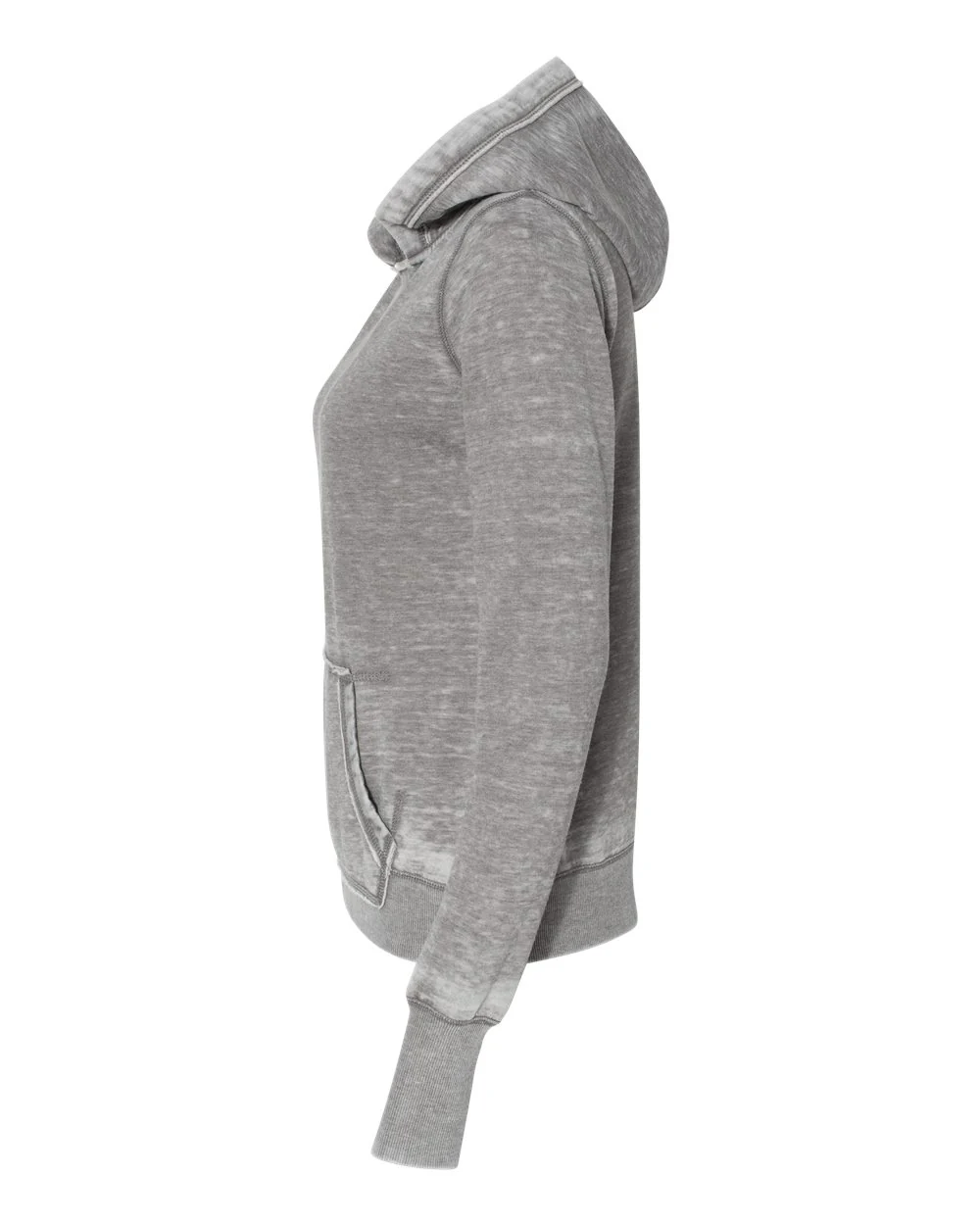J. America-8912-Women's Zen Fleece Hooded Sweatshirt - Image 3