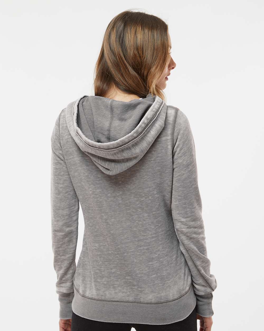J. America-8912-Women's Zen Fleece Hooded Sweatshirt - Image 6