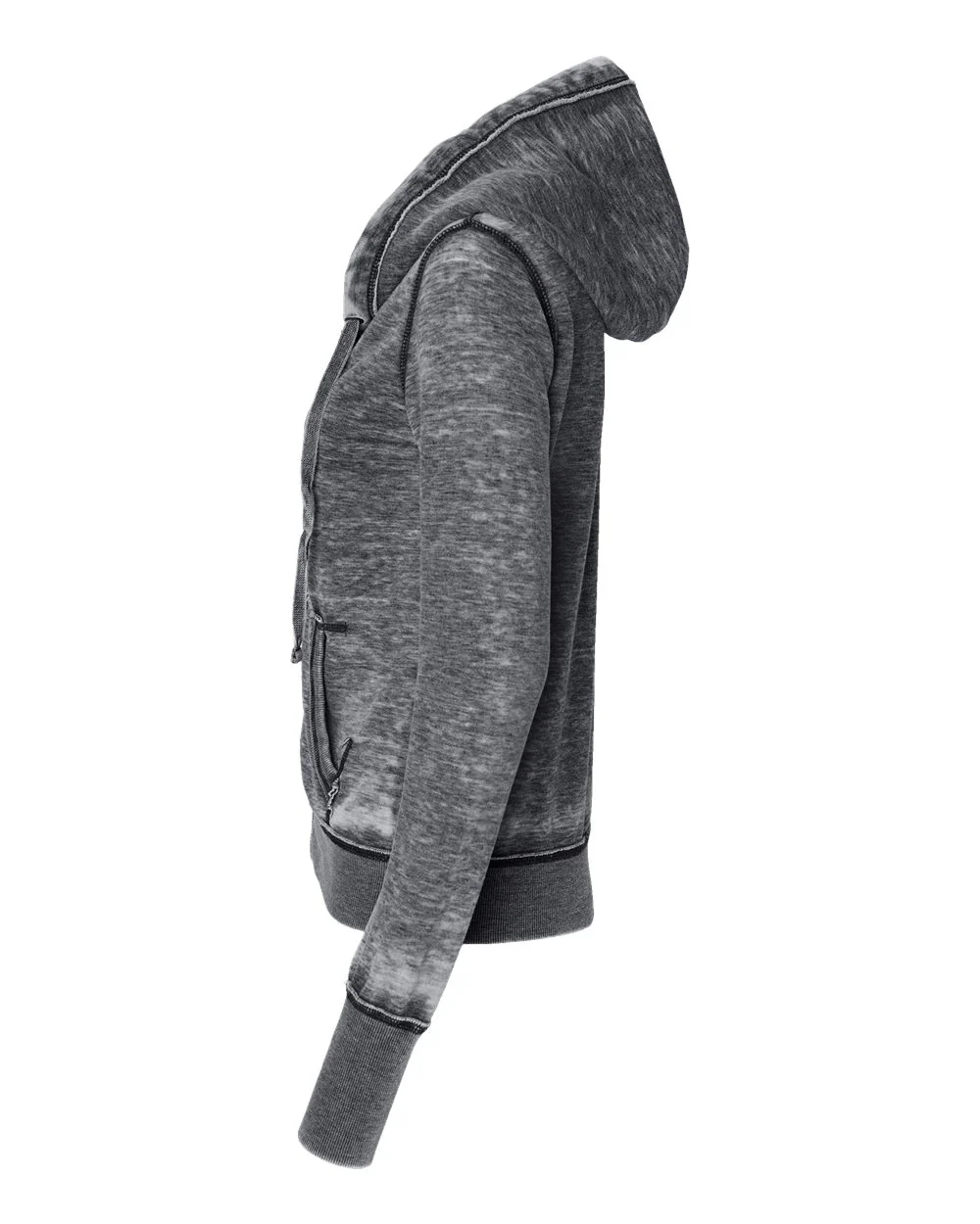 J. America-8913-Women's Zen Fleece Full-Zip Hooded Sweatshirt - Image 10