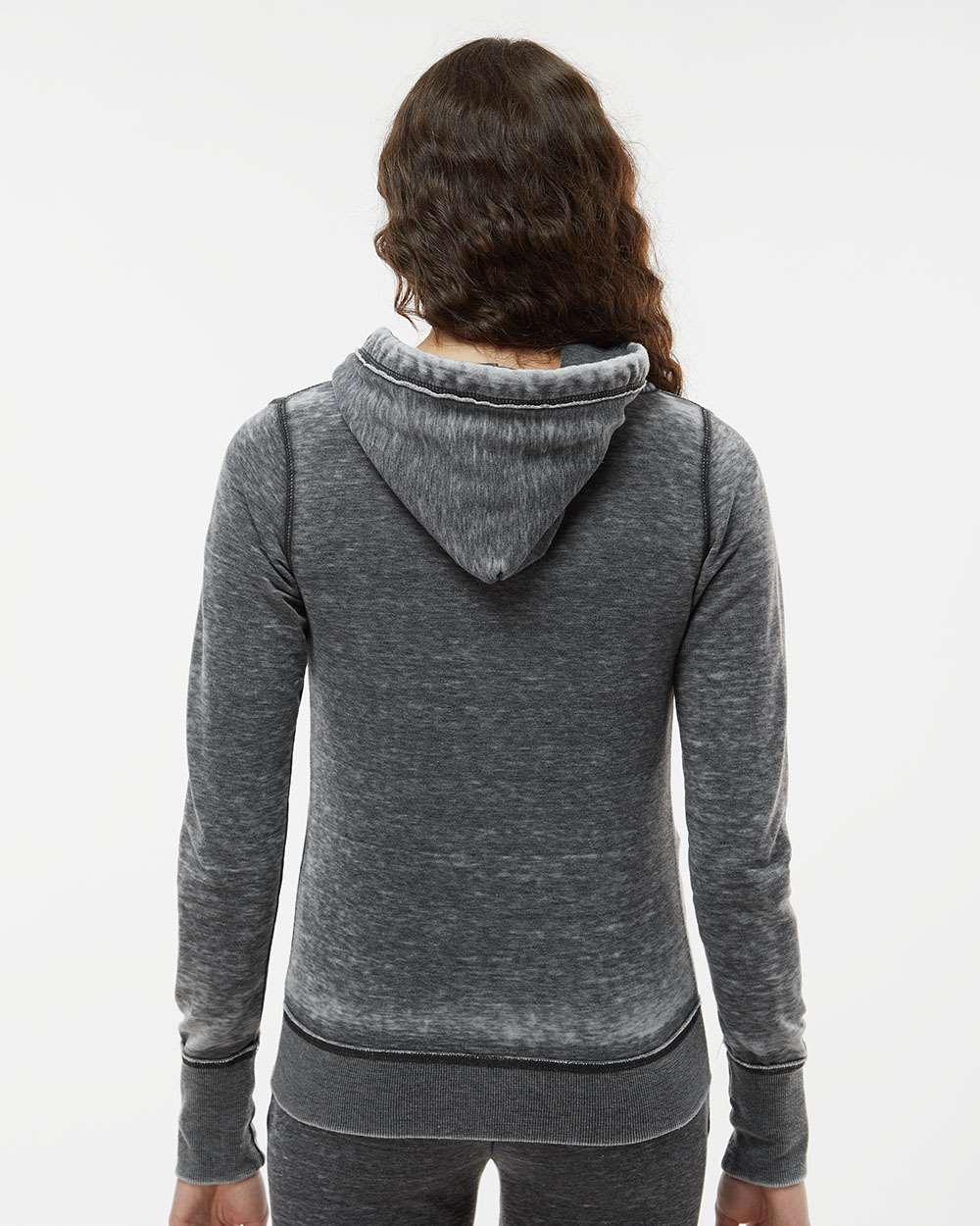 J. America-8913-Women's Zen Fleece Full-Zip Hooded Sweatshirt - Image 13