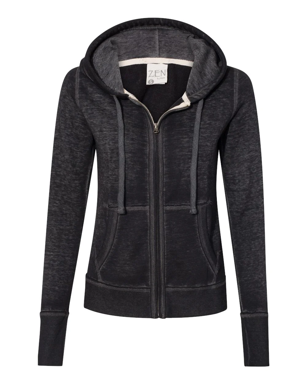 J. America-8913-Women's Zen Fleece Full-Zip Hooded Sweatshirt - Image 14