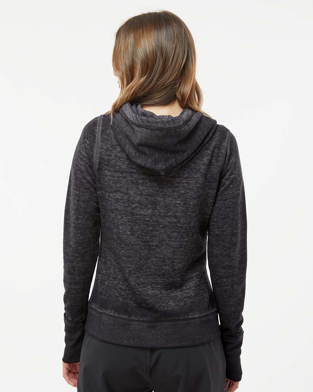 J. America-8913-Women's Zen Fleece Full-Zip Hooded Sweatshirt - Image 19