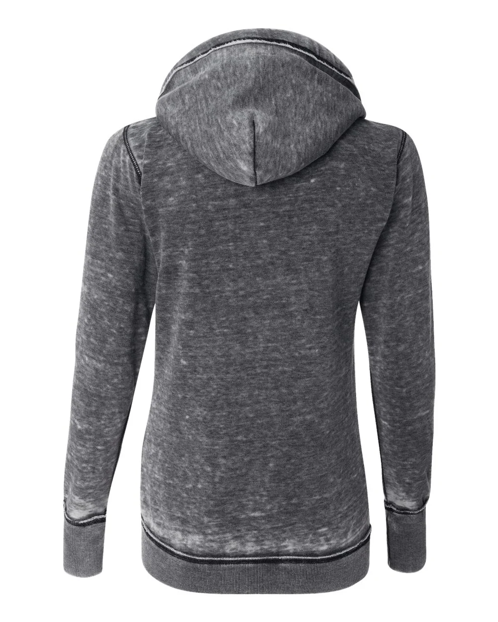 J. America-8913-Women's Zen Fleece Full-Zip Hooded Sweatshirt - Image 9