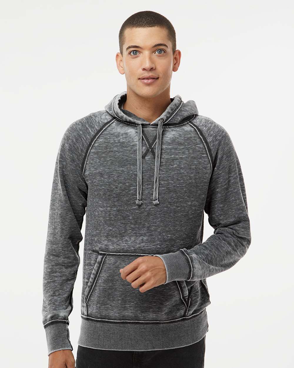 J. America-8915-Vintage Zen Fleece Hooded Sweatshirt - Image 17