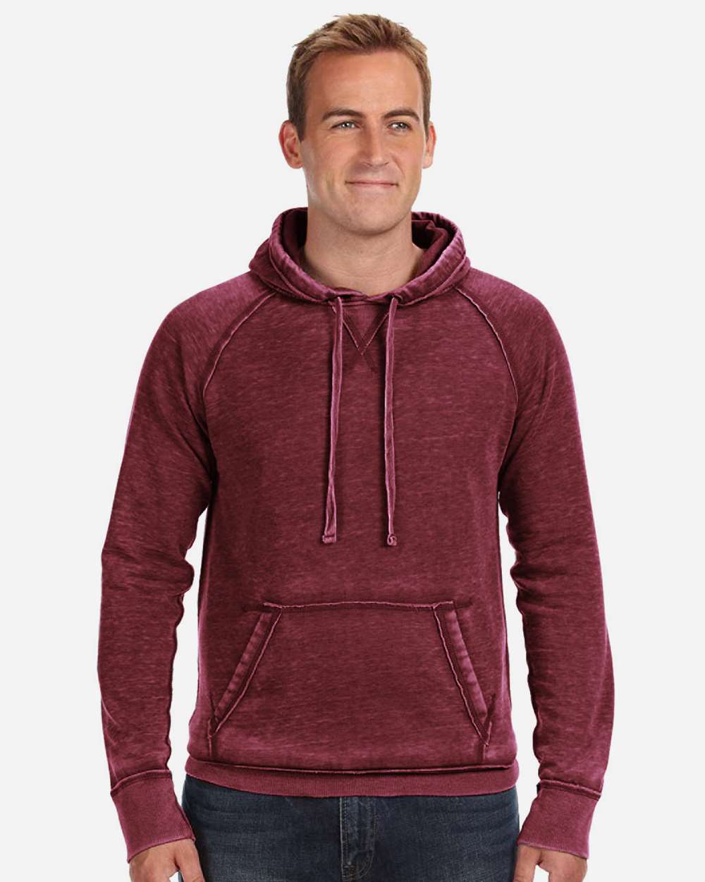 J. America-8915-Vintage Zen Fleece Hooded Sweatshirt - Image 33