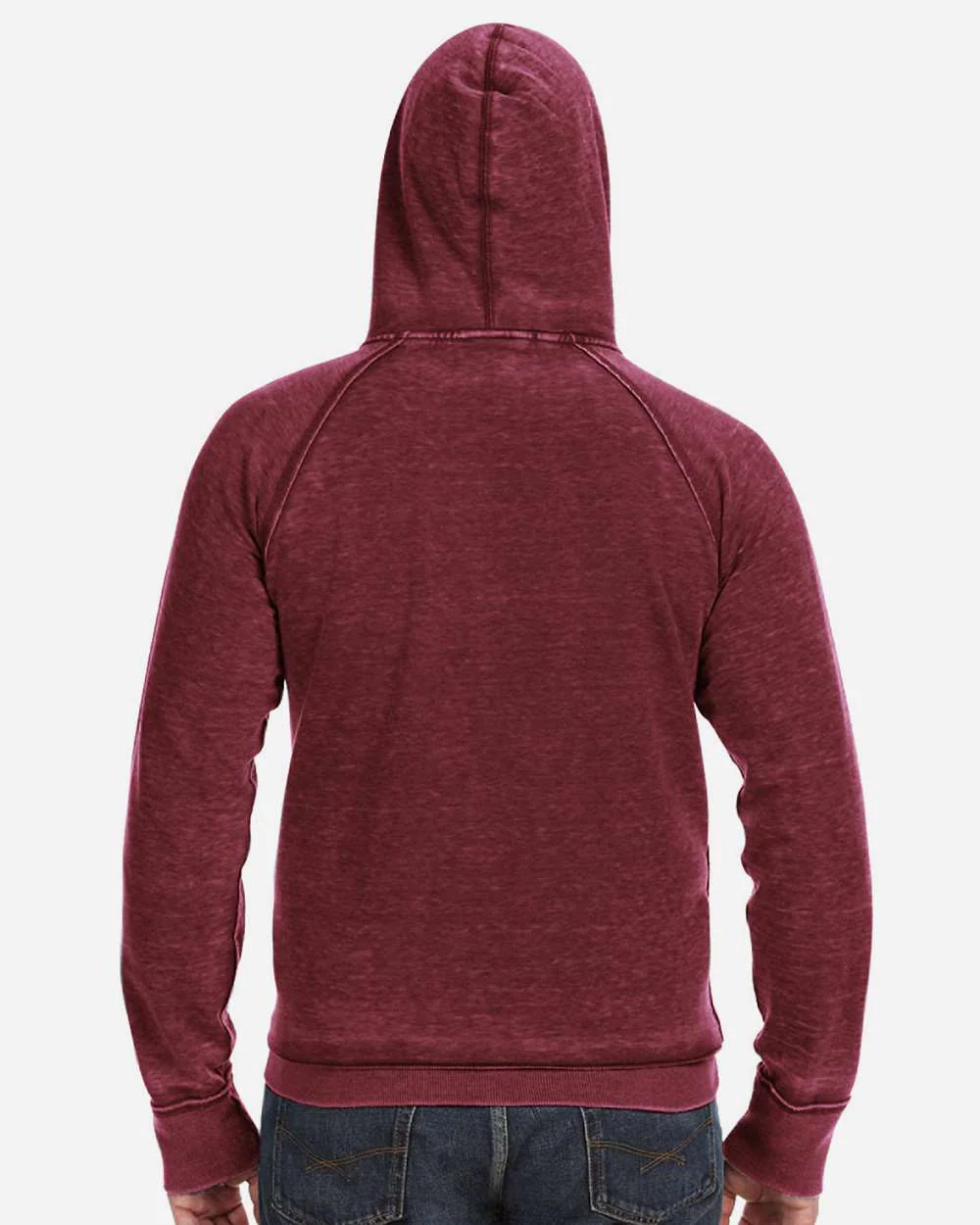 J. America-8915-Vintage Zen Fleece Hooded Sweatshirt - Image 35