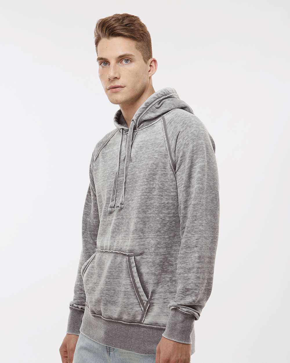 J. America-8915-Vintage Zen Fleece Hooded Sweatshirt - Image 5