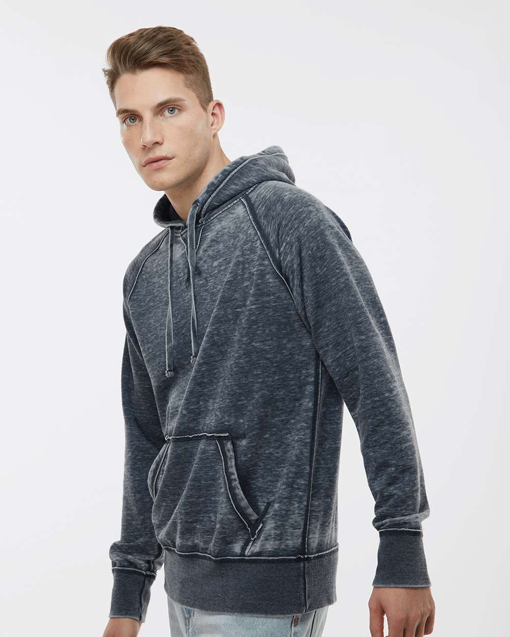 J. America-8915-Vintage Zen Fleece Hooded Sweatshirt - Image 52