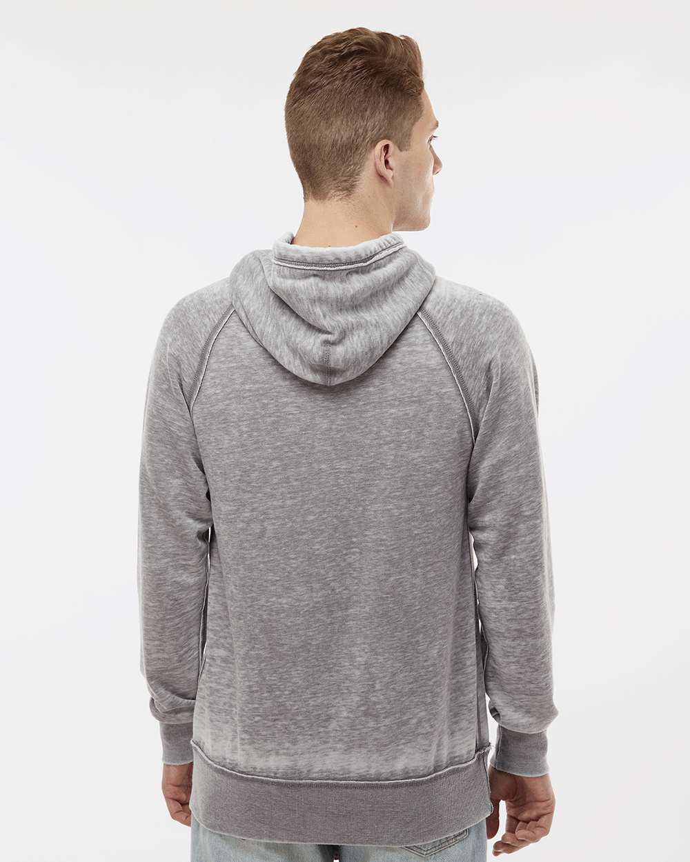J. America-8915-Vintage Zen Fleece Hooded Sweatshirt - Image 6