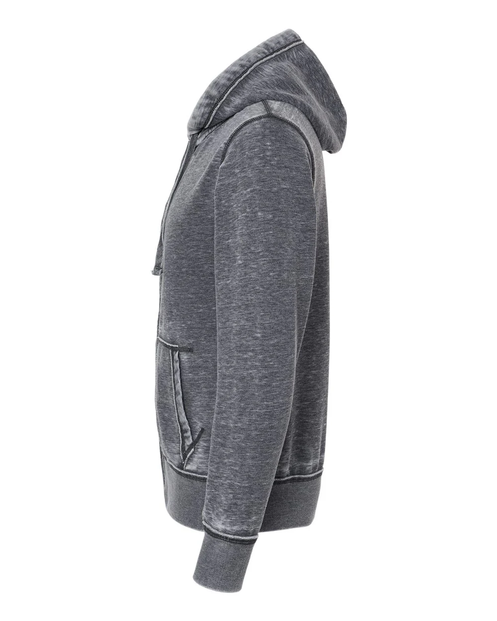 J. America-8916-Vintage Zen Fleece Full-Zip Hooded Sweatshirt - Image 10