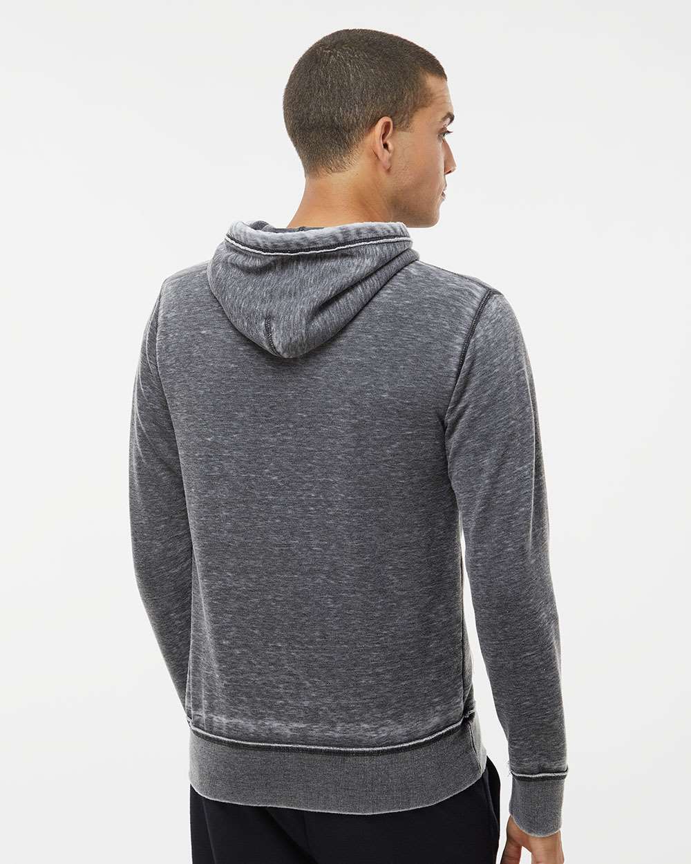 J. America-8916-Vintage Zen Fleece Full-Zip Hooded Sweatshirt - Image 13