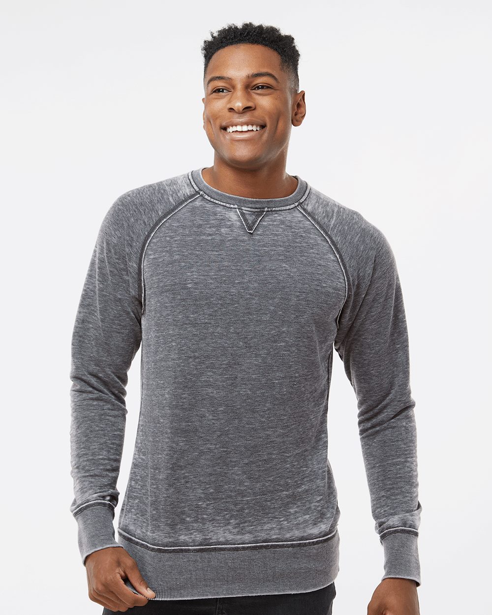J. America-8920-Vintage Zen Fleece Crewneck Sweatshirt - Image 7